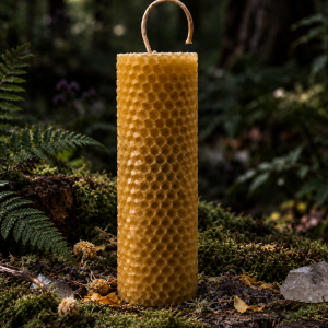 Renewal Candle Made from Beeswax Foundation – Cleansing, Rebuilding and Aura Strengthening