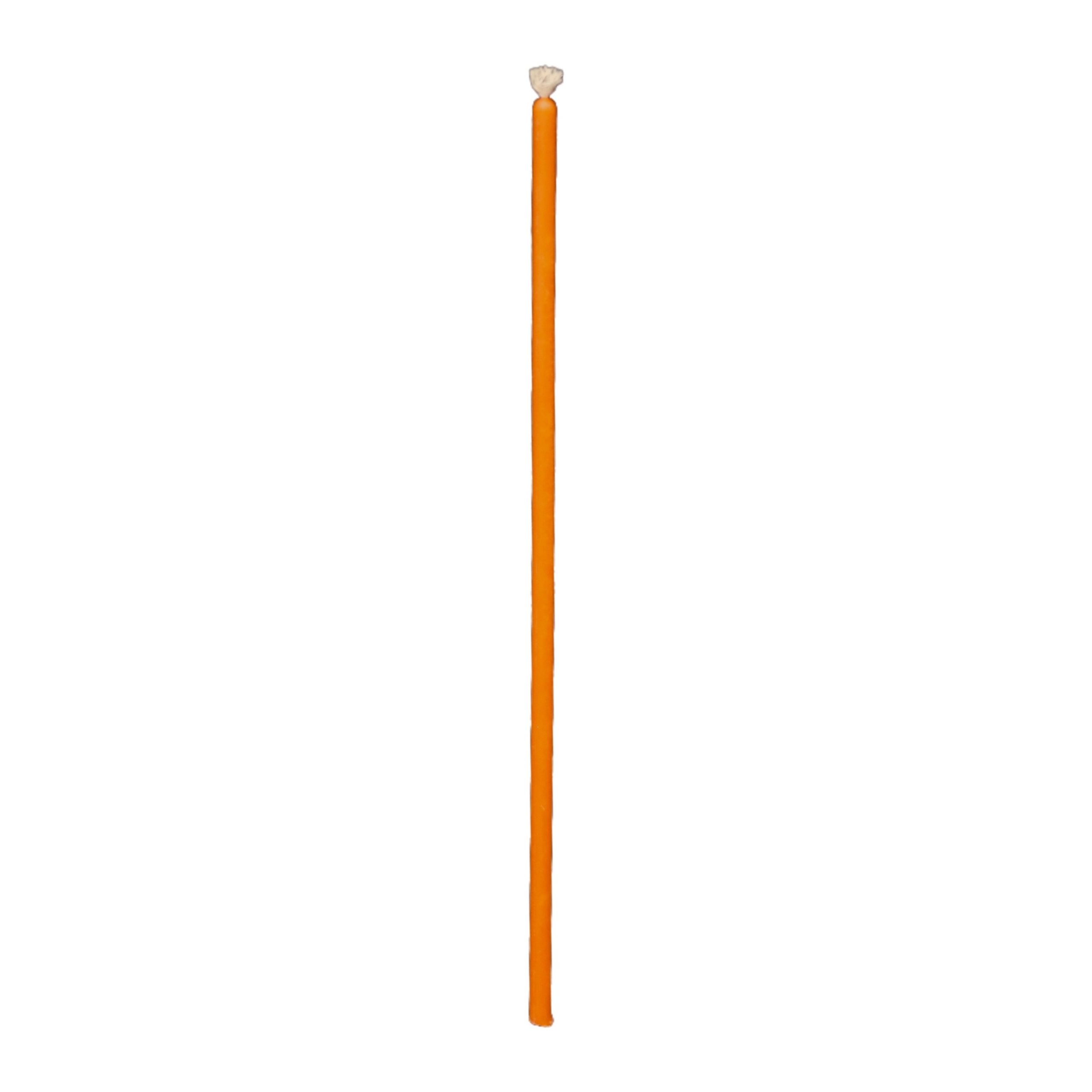 Orange Ritual Intention Candles – 20 Natural Beeswax Candles, 260 × 6 mm