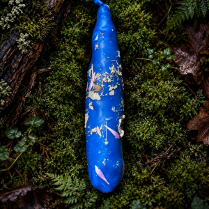 “Third Eye – Ajna” Blue Herbal Ritual Candle for Intuition and Dreams