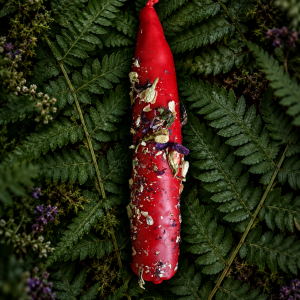 “Primordial Energy” Red Ritual Candle – Root Chakra and Passion