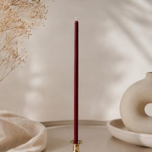 Brown Ritual Intention Candles – 20 Natural Beeswax Candles, 260 × 6 mm