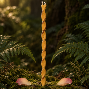 “Relationship Harmony” Twisted Candle Made from Natural Beeswax
