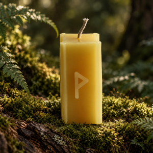 Wunjo rune candle