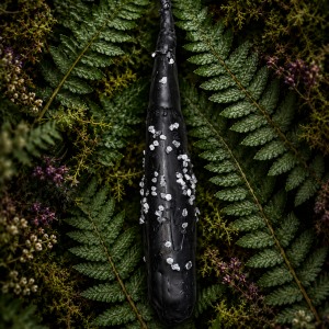 Black Ritual Cleansing Candle with Magical Black Salt